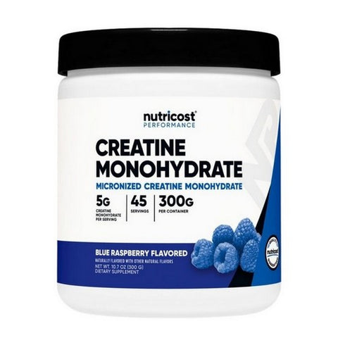 Nutricost, Creatine Monohydrate Powder Blue Raspberry, 300 Grams