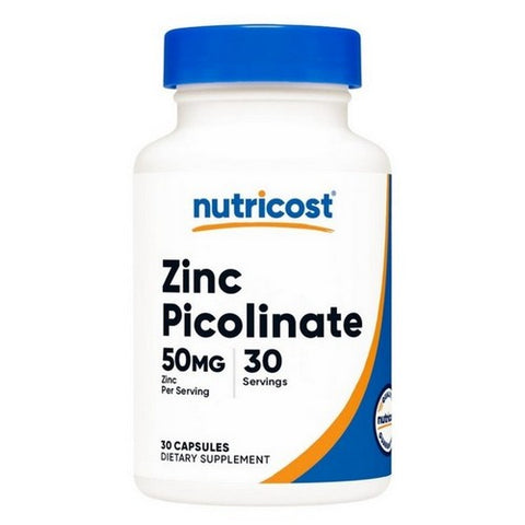 Nutricost, Zinc Picolinate, 50 Mg, 30 Caps