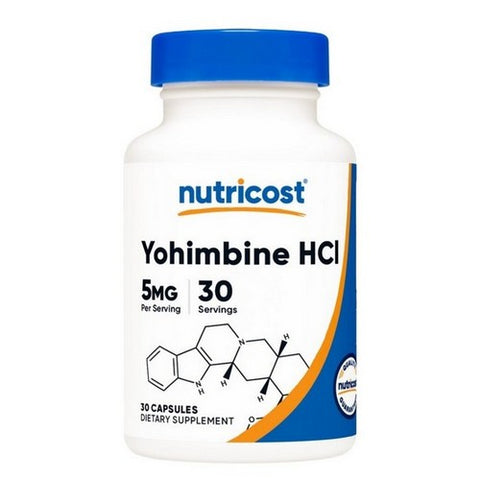 Nutricost, Yohimbine HCL Capsules, 5 Mg, 30 Caps