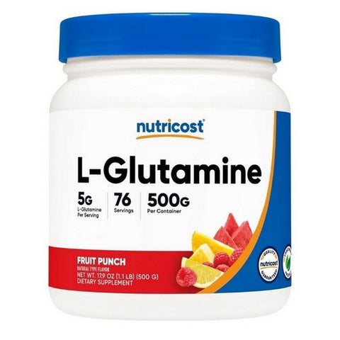 Nutricost, L-Glutamine Powder Fruit Punch, 500 Grams