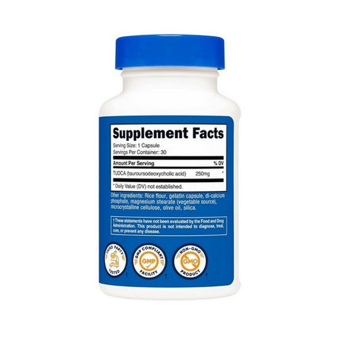 Nutricost, Tudca Capsules, 250 Mg, 30 Count