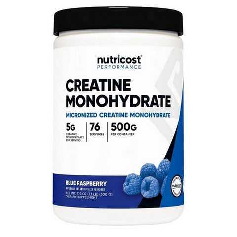 Nutricost, Performance Creatine Monohydrate Blue Raspberry, 500 Grams