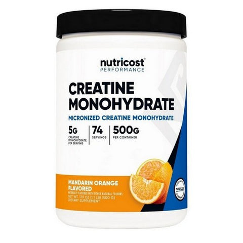 Nutricost, Creatine Monohydrate Powder Mandarin Orange, 500 Grams