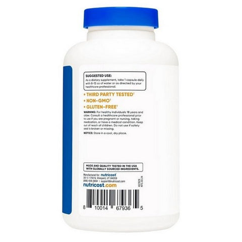 Nutricost, L-Theanine Capsules, 200 Mg, 240 Count