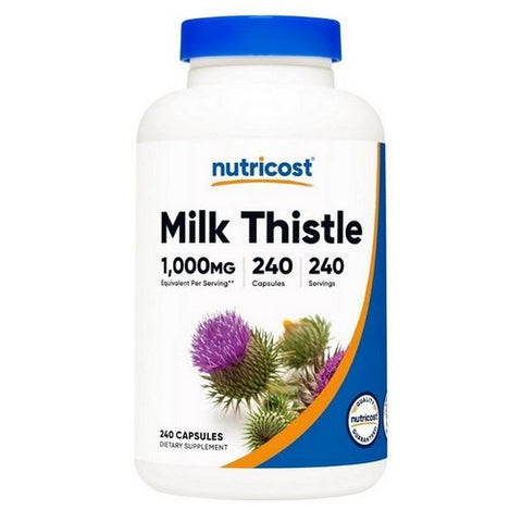 Nutricost, Milk Thistle Capsules, 1000 Mg, 240 Count