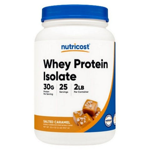 Nutricost, Whey Protein Isolate Powder Salted Caramel, 2 Lbs