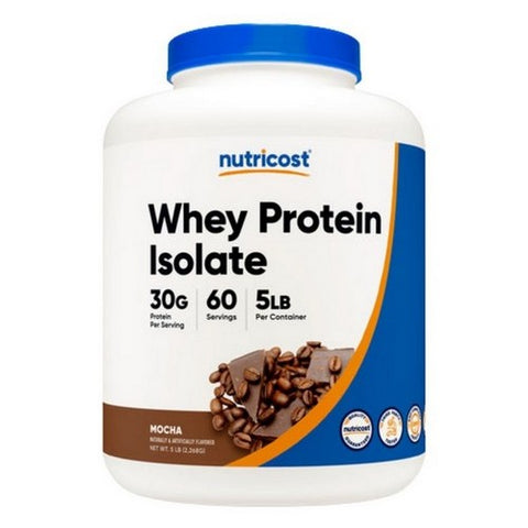 Nutricost, Whey Protein Isolate Powder Mocha, 5 Lbs