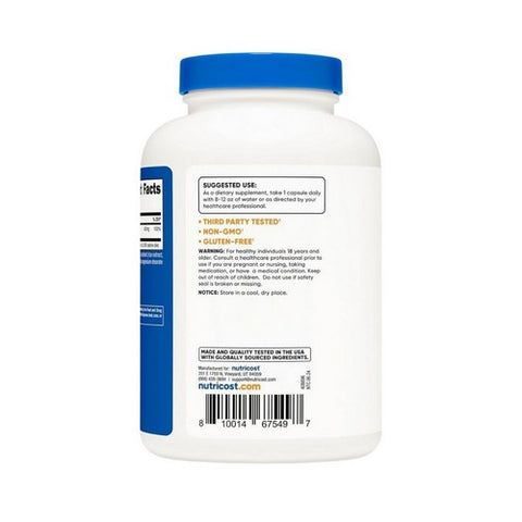 Nutricost, Magnesium Oxide Capsules, 750 Mg, 240 Count