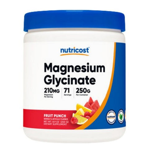 Nutricost, Magnesium Glycinate Fruit Punch, 250 Grams