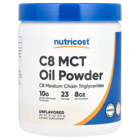 Nutricost, C8 MCT Oil Powder, .5 Lb