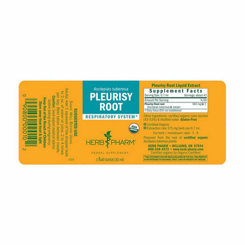 Herb Pharm, Pleurisy Root Extract, 1 Oz