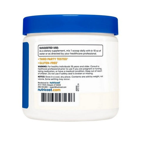 Nutricost, N-Acetyl L-Cysteine Powder Vegan, 250 Grams