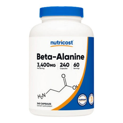 Nutricost, Beta Alanine Capsules, 3400 Mg, 240 Count