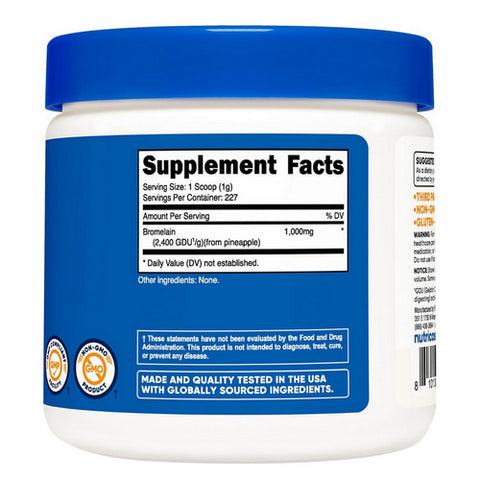 Nutricost, Bromelain Powder, 8 Oz