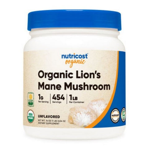 Nutricost, Organic Lion's Mane Powder, 1 Lb