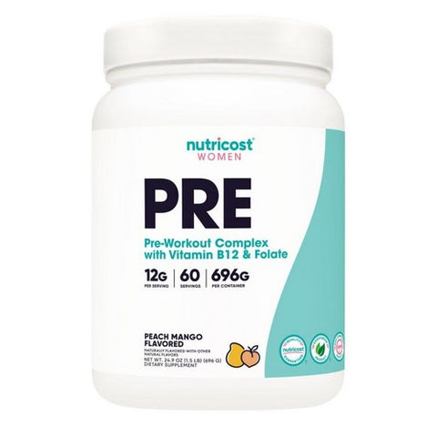 Nutricost, Preworkout For Women Peach Mango, 60 Servings