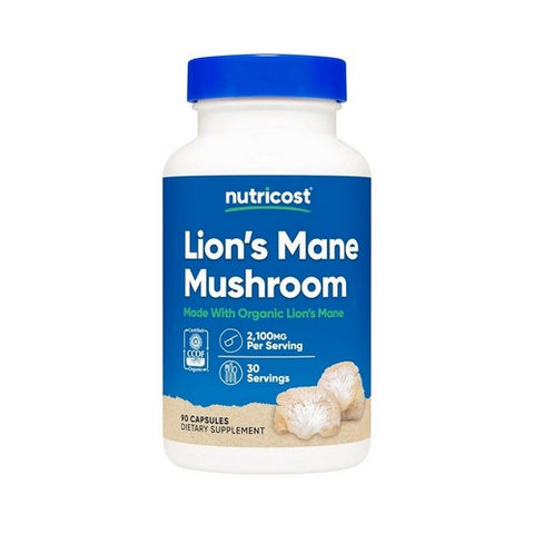 Nutricost, Lions Mane Capsules MWO, 2100 Mg, 90 Count