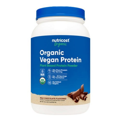 Nutricost, Organic Vegan Protein Chocolate, 2 Lbs