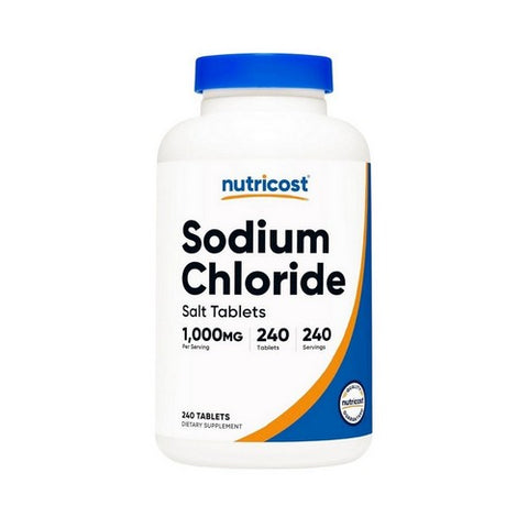 Nutricost, Sodium Chloride, 1000 Mg, 240 Tabs