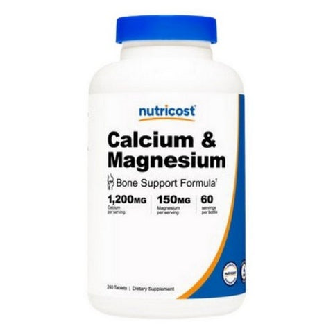 Nutricost, Calcium Carbonate Magnesium Carbonate, 1200 Mg/150 Mg, 240 Tabs
