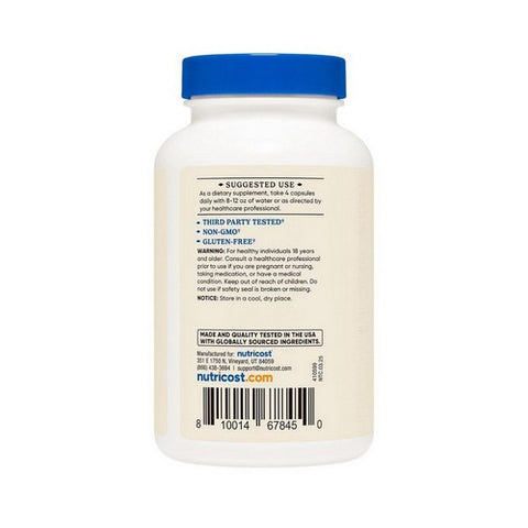 Nutricost, Grass-Fed Desiccated Beef Liver, 3000 Mg, 120 Caps