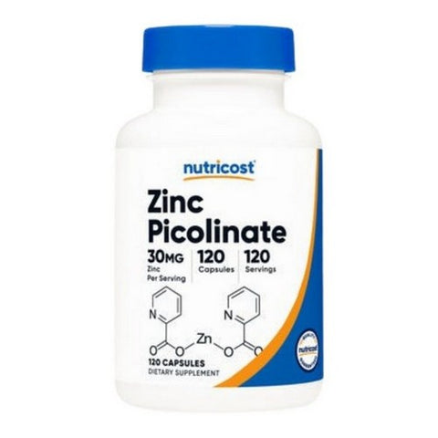 Nutricost, Zinc Picolinate Capsules, 30 Mg, 120 Count
