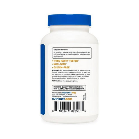 Nutricost, Pine Bark Extract Capsules, 6,000 Mg, 180 Count