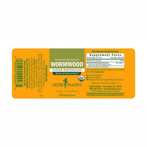 Herb Pharm, Wormwood Extract, 1 Oz