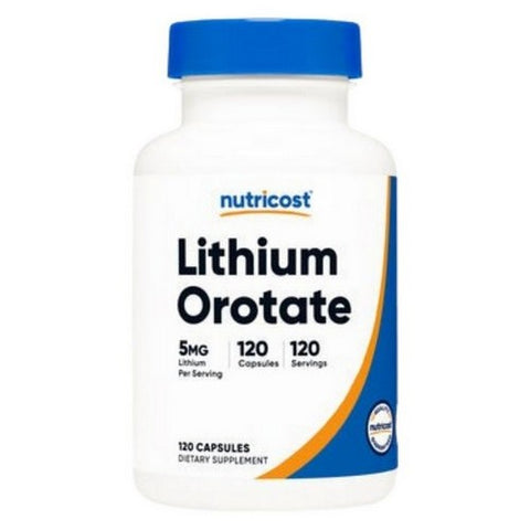 Nutricost, Lithium Orotate Capsules, 5 Mg, 120 Count