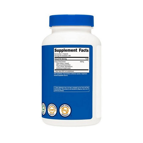 Nutricost, Grape Seed Extract, 28000 Mg, 240 Caps
