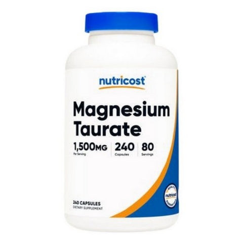 Nutricost, Magnesium Taurate Capsules, 1500 Mg, 240 Count