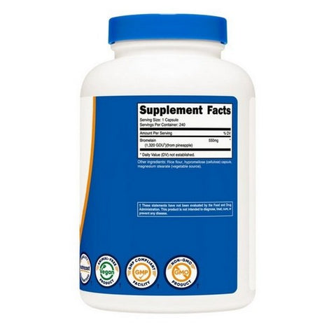 Nutricost, Bromelain Capsules, 550 Mg, 240 Count