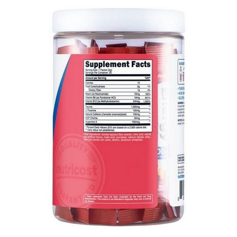 Nutricost, Energy Complex Stickpacks Strawberry Kiwi, 20 Sticks