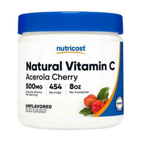 Nutricost, Natural Vitamin C Acerola Cherry Powder, 8 Oz