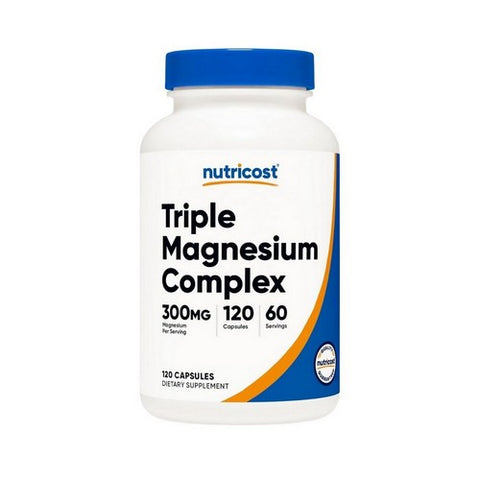 Nutricost, Triple Magnesium Complex Capsules, 300 Mg, 120 Count