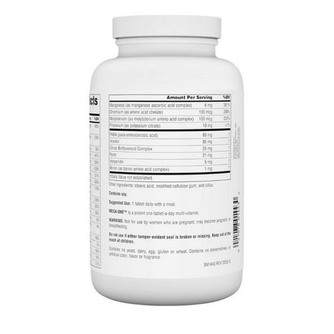 Source Naturals, Mega-One No Iron, 180 Tabs