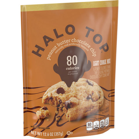 Halo Top, Light Peanut Butter Chocolate Chip Cookie Mix, 12.6 Oz (Case Of 12)