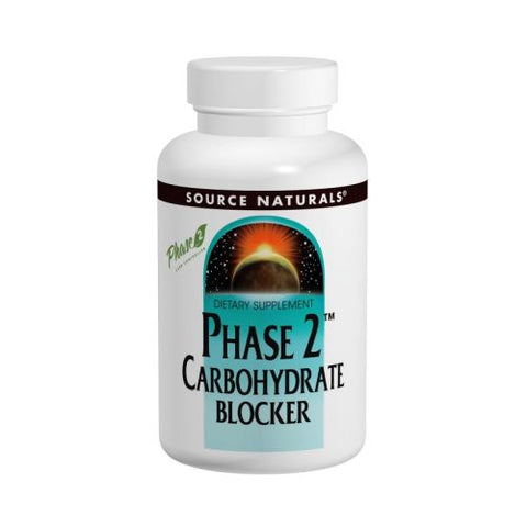 Source Naturals, Phase 2 Carbohydrate Blocker, 500 mg, 120 Tabs