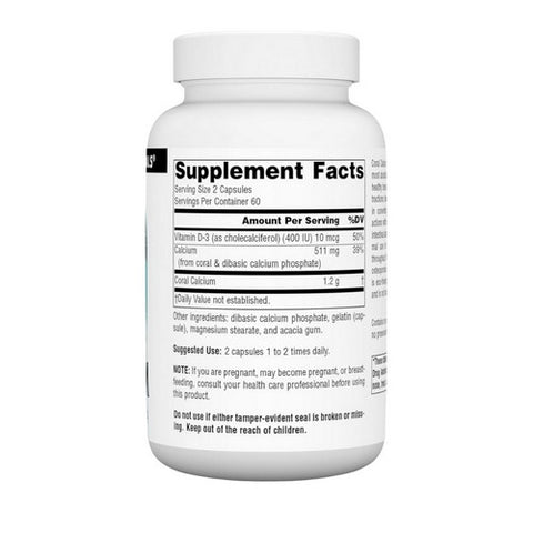 Source Naturals, Coral Calcium, 120 Caps