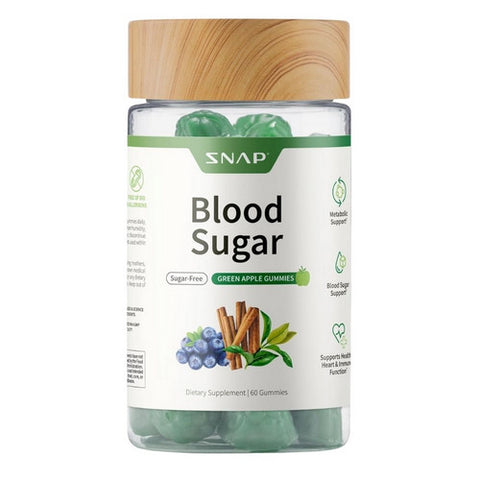 Blood Sugar Gummies Apple 60 Gummies by Snap Supplements