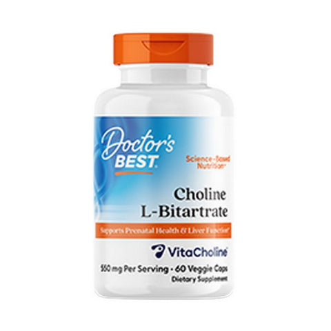 Doctors Best, Choline L-Bitartrate, 550 Mg, 60 Veggie Caps