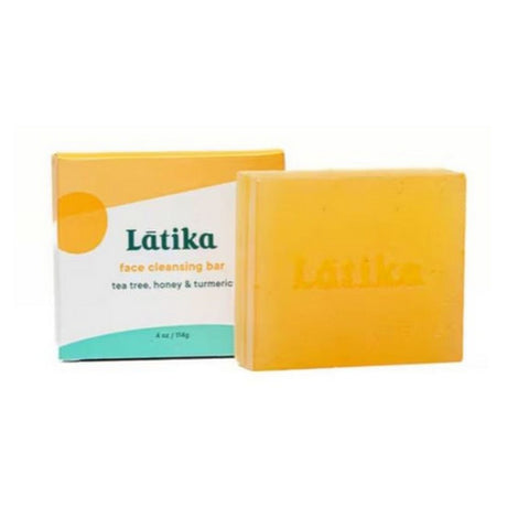 Latika Soap, Facial Bar Soap Tea Tree Honey And Turmeric, 4 Oz