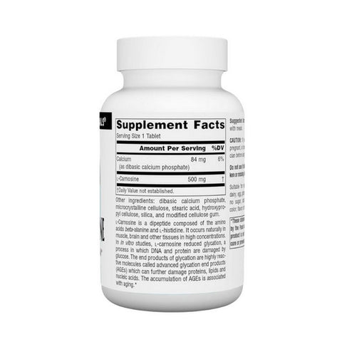 Source Naturals, L-Carnosine, 500 MG, 60 Tabs
