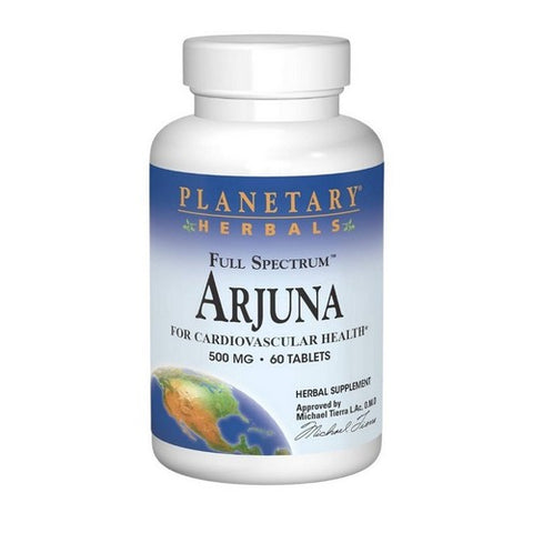 Planetary Herbals, Full Spectrum Arjuna, 500 Mg, 60 Tabs