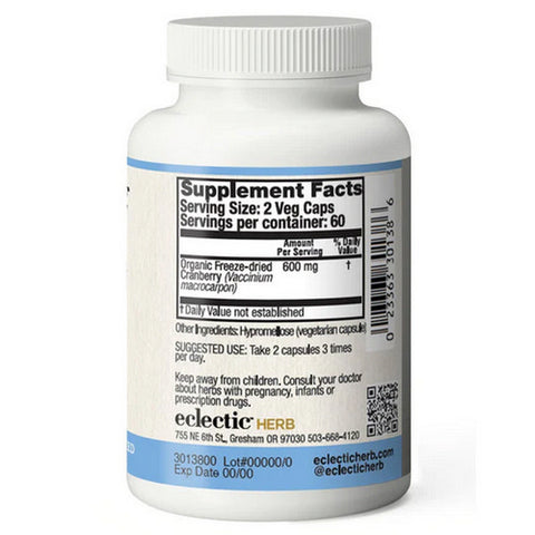 Eclectic Herb, Cranberry, 300 Mg, 120 Caps