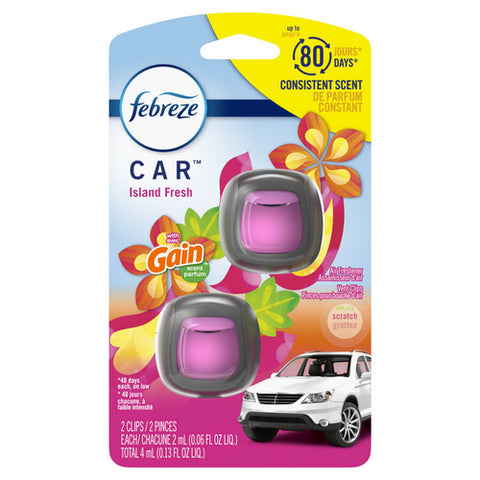 Febreze, Gain Island Fresh Scent Car Air Freshener Liquid, .13 Oz (Case Of 8)