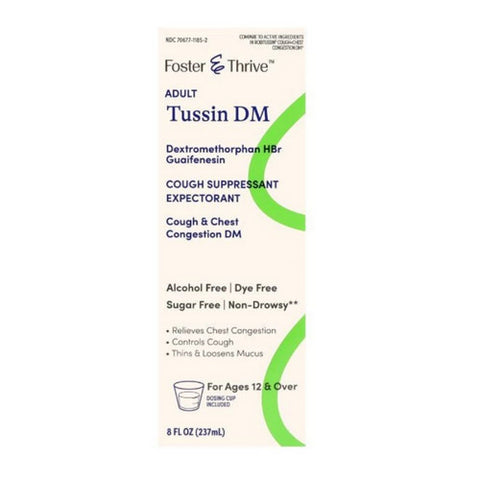 Foster And Thrive, Diabetic Tussin Maximum Strength, 8 Oz