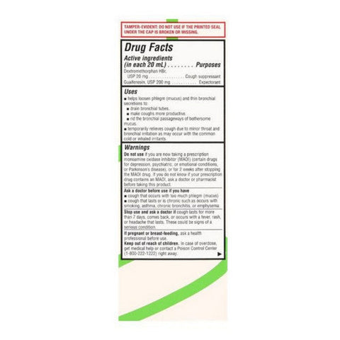 Foster And Thrive, Adult Tussin Dm Dextromethorphan Hbr Guaifenesin Liquid, 8 Oz