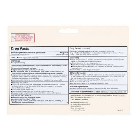 Foster And Thrive, Tioconazole-1 6.5% Ointment, 0.16 Oz