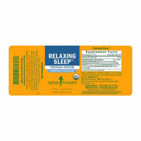 Herb Pharm, Relaxing Sleep Tonic, 4 oz